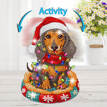 Load image into Gallery viewer, Xmas Acrylic Shaking Head French Bulldog 5D DIY Diamond Art Tabletop Decorations