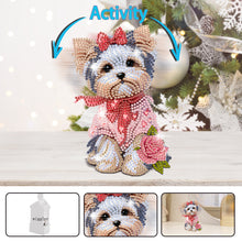 Load image into Gallery viewer, Xmas Acrylic Shaking Head French Bulldog 5D DIY Diamond Art Tabletop Decorations