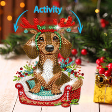 Load image into Gallery viewer, Xmas Acrylic Shaking Head French Bulldog 5D DIY Diamond Art Tabletop Decorations