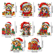 Load image into Gallery viewer, 8Pcs Acrylic Special Shaped Christmas Theme Diamond Painting Hanging Decorations