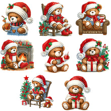 Load image into Gallery viewer, 8Pcs Acrylic Special Shaped Christmas Theme Diamond Painting Hanging Decorations