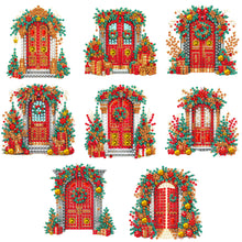 Load image into Gallery viewer, 8Pcs Acrylic Special Shaped Christmas Theme Diamond Painting Hanging Decorations