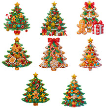 Load image into Gallery viewer, 8Pcs Acrylic Special Shaped Christmas Theme Diamond Painting Hanging Decorations