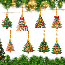 Load image into Gallery viewer, 8Pcs Acrylic Special Shaped Christmas Theme Diamond Painting Hanging Decorations