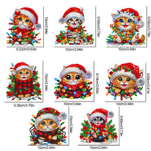 Load image into Gallery viewer, 8Pcs Acrylic Special Shaped Christmas Theme Diamond Painting Hanging Decorations
