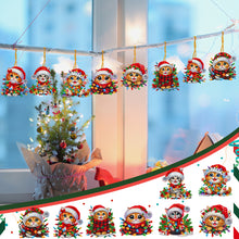 Load image into Gallery viewer, 8Pcs Acrylic Special Shaped Christmas Theme Diamond Painting Hanging Decorations