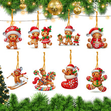 Load image into Gallery viewer, 8Pcs Acrylic Special Shaped Christmas Theme Diamond Painting Hanging Decorations