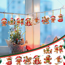 Load image into Gallery viewer, 8Pcs Acrylic Special Shaped Christmas Theme Diamond Painting Hanging Decorations
