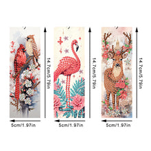 Load image into Gallery viewer, 3Pcs Special Shaped Animals DIY Diamond Painting Bookmark Making Kit Decoration