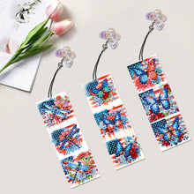 Load image into Gallery viewer, 3Pcs Special Shaped Butterfly Dragonfly DIY Diamond Painting Bookmark Making Kit