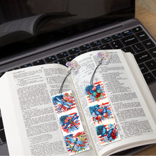 Load image into Gallery viewer, 3Pcs Special Shaped Butterfly Dragonfly DIY Diamond Painting Bookmark Making Kit