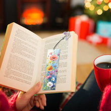 Load image into Gallery viewer, 3Pcs Special Shaped Flower DIY Diamond Painting Bookmark Making Kit Decoration