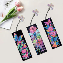 Load image into Gallery viewer, 3Pcs Special Shaped Animals Flowers Diamond Painting Bookmark Making Kit Decor