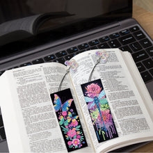 Load image into Gallery viewer, 3Pcs Special Shaped Animals Flowers Diamond Painting Bookmark Making Kit Decor