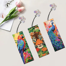 Load image into Gallery viewer, 3Pcs Special Shaped Animals DIY Diamond Painting Bookmark Making Kit Decoration