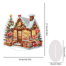 Load image into Gallery viewer, Acrylic Special Shaped Christmas Snow House Diamond Painting Desktop Decoration