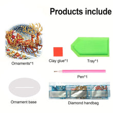 Load image into Gallery viewer, Acrylic Special Shaped Christmas Santa Claus Diamond Painting Desktop Decoration