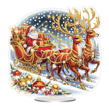 Load image into Gallery viewer, Acrylic Special Shaped Christmas Santa Claus Diamond Painting Desktop Decoration