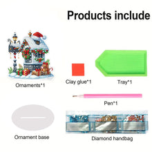 Load image into Gallery viewer, Acrylic Special Shaped Christmas Gift Mailbox Diamond Painting Desktop Decor