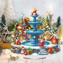 Load image into Gallery viewer, Acrylic Special Shaped Christmas Fountain Diamond Painting Desktop Decorations
