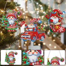 Load image into Gallery viewer, 3Pcs Acrylic Christmas Gnome 5D DIY Diamond Painting Dots Pendant for Art Crafts