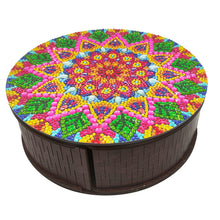 Load image into Gallery viewer, Wooden Mandala Diamond Painting DIY Jewellery Box Diamond Art Bracelet Organizer