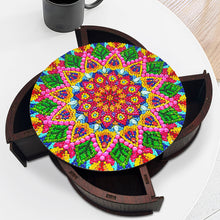 Load image into Gallery viewer, Wooden Mandala Diamond Painting DIY Jewellery Box Diamond Art Bracelet Organizer