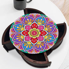 Load image into Gallery viewer, Wooden Mandala Diamond Painting DIY Jewellery Box Diamond Art Bracelet Organizer