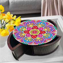 Load image into Gallery viewer, Wooden Mandala Diamond Painting DIY Jewellery Box Diamond Art Bracelet Organizer