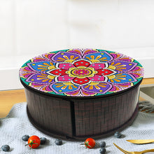 Load image into Gallery viewer, Wooden Mandala Diamond Painting DIY Jewellery Box Diamond Art Bracelet Organizer