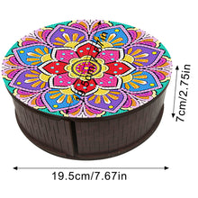 Load image into Gallery viewer, Wooden Mandala Diamond Painting DIY Jewellery Box Diamond Art Bracelet Organizer