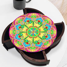 Load image into Gallery viewer, Wooden Mandala Diamond Painting DIY Jewellery Box Diamond Art Bracelet Organizer