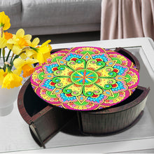 Load image into Gallery viewer, Wooden Mandala Diamond Painting DIY Jewellery Box Diamond Art Bracelet Organizer