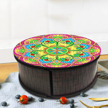 Load image into Gallery viewer, Wooden Mandala Diamond Painting DIY Jewellery Box Diamond Art Bracelet Organizer
