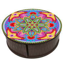 Load image into Gallery viewer, Wooden Mandala Diamond Painting DIY Jewellery Box Diamond Art Bracelet Organizer