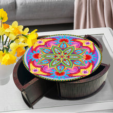 Load image into Gallery viewer, Wooden Mandala Diamond Painting DIY Jewellery Box Diamond Art Bracelet Organizer