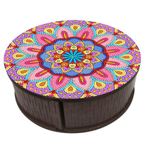 Load image into Gallery viewer, Wooden Mandala Diamond Painting DIY Jewellery Box Diamond Art Bracelet Organizer