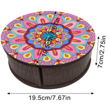 Load image into Gallery viewer, Wooden Mandala Diamond Painting DIY Jewellery Box Diamond Art Bracelet Organizer