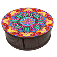 Load image into Gallery viewer, Wooden Mandala Diamond Painting DIY Jewellery Box Diamond Art Bracelet Organizer