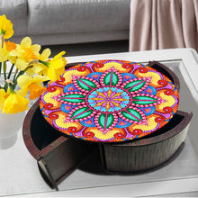 Load image into Gallery viewer, Wooden Mandala Diamond Painting DIY Jewellery Box Diamond Art Bracelet Organizer