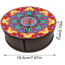 Load image into Gallery viewer, Wooden Mandala Diamond Painting DIY Jewellery Box Diamond Art Bracelet Organizer