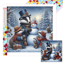 Load image into Gallery viewer, Diamond Painting - Full Square - Christmas snowman (40*40CM)