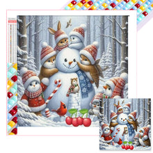 Load image into Gallery viewer, Diamond Painting - Full Square - Christmas snowman (40*40CM)