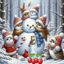Load image into Gallery viewer, Diamond Painting - Full Square - Christmas snowman (40*40CM)
