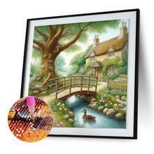 Load image into Gallery viewer, Diamond Painting - Full Round - House bridge (30*30CM)