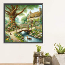 Load image into Gallery viewer, Diamond Painting - Full Round - House bridge (30*30CM)