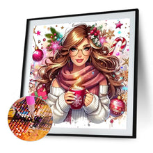 Load image into Gallery viewer, Diamond Painting - Full Round - Coffee girl (40*40CM)