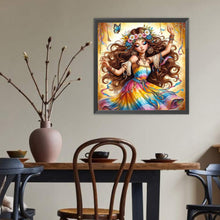 Load image into Gallery viewer, Diamond Painting - Full Round - Dancing girl (40*40CM)