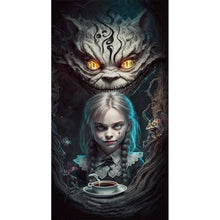 Load image into Gallery viewer, Diamond Painting - Full Round - Cat and girl (40*75CM)