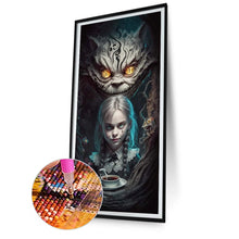Load image into Gallery viewer, Diamond Painting - Full Round - Cat and girl (40*75CM)